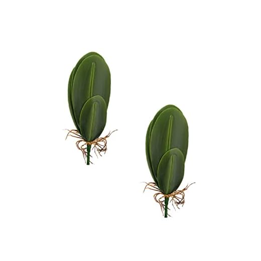 WOONEKY Falso Artificiales Amarillas 2 Piezas De Artificiales Artificiales En Decoración Artificial Flores De Decoración Orquídea Flores Falsas Amarillo Orquideas Orquideas