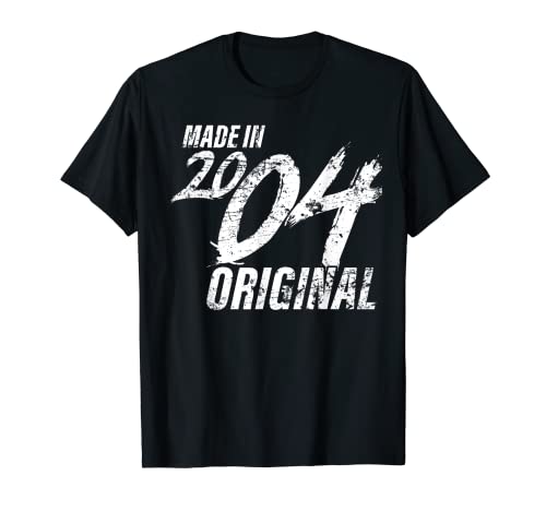 Made In 2004 Birthyear 2004 Birthday Men Women Camiseta