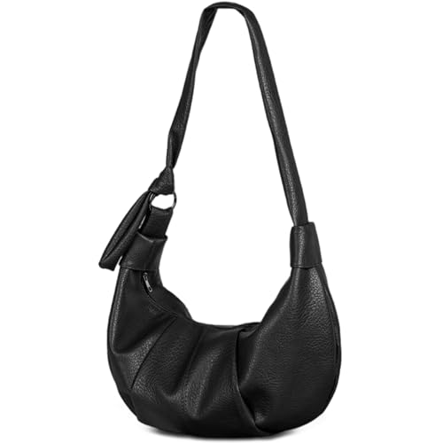 Mabecol Bolso Mujer Elegante Gran Capacidad Tote Shopper Bandolera Ajustable Hombro Amplio Uso Diario Versátil Oficina Trabajo Viaje Bolsa de Trabajo Diario Regalo Mujer, Marrón (Negro)