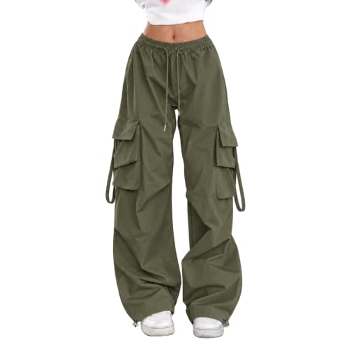 Women's Cargo Pants Fall Outdoor Light Water Resistant Wide Leg Work Pants - image 2