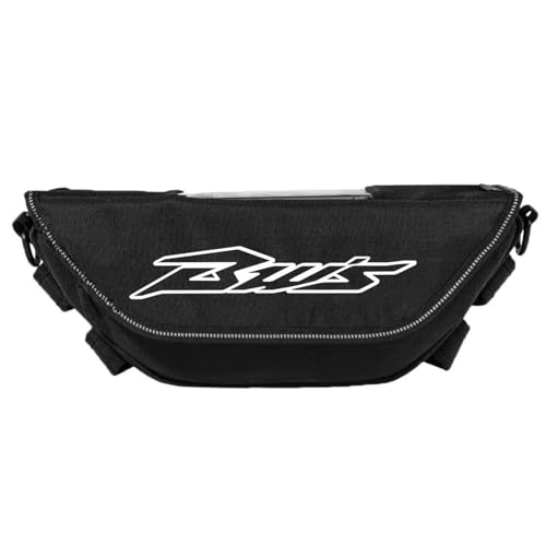 TXDBD Motorradzubehör Für Yamaha BWS125 Navigationstaschen: Multifunktionale Satteltasche Mit Schultergurt Wasserdichtes Schnellverschlusspaket(Schwarz 4)