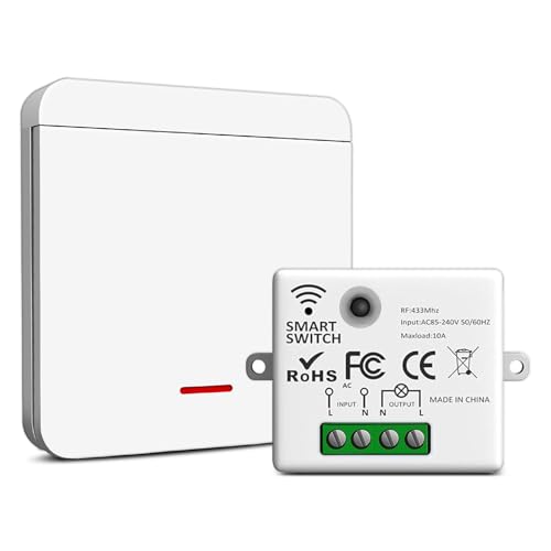 Funk-Lichtschalter 230V Set, Funk-Sender-Sicherheitsschalter und...