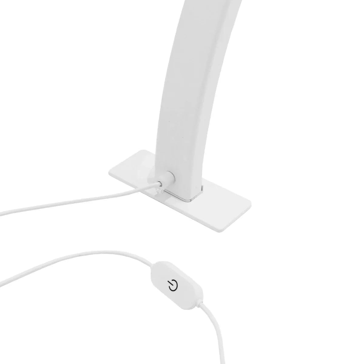 LED Halbmondlampe 75cm | 50W 3 Farben Warm- Neutral- Kaltweiß | 3000-6000K Dimmbar Temperatur | Maniküretisch-Licht Nägel Maniküre Nagelsalon [INKL. Handyhalterung & Klett- und Schaumstoffpads]