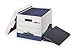 Bankers Box, For Binder, Wht/Blu, PK12