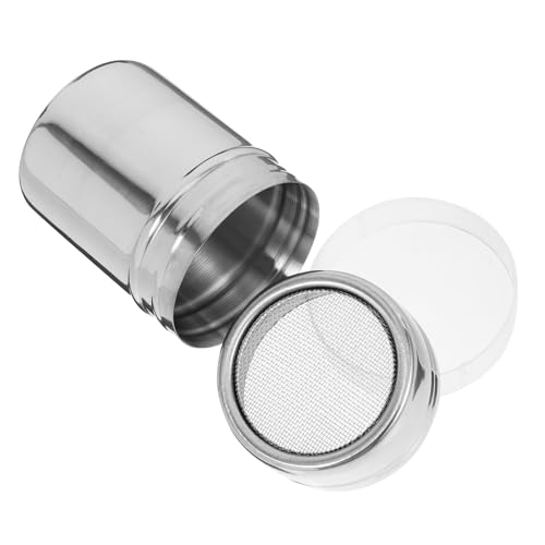 Cabilock Versatile Cocoa Powder Shaker Duster Fine Mesh Spice Dispenser for Flour Sugar and Seasonings and Reusable Kitchen Tool for Desserts