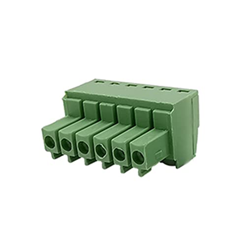 Bloque de terminales enchufable verde de 3,5 mm para PCB con tornillo 3