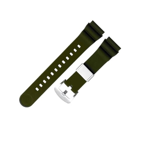 HCPHCVEVVK Correa de reloj de goma de buceo de 22 mm apta for Seiko Diver Scuba Watchband apta for Seiko PROSPEX Watch Band SKX007 pulsera apta for Seiko Marinemaster Band(Green(JS))