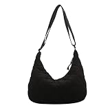 Women Hobo Shoulder Bag Puffer Small Tote Crossbody Bag Purse Cotton Handmade Bags Handbag with Zipp