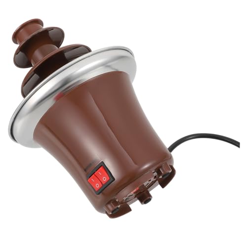 GRIRIW 3-tier Desktop Fountain Machine Melting Chocolate Maker Heat Stable Easy to Use Ideal for Family Gatherings