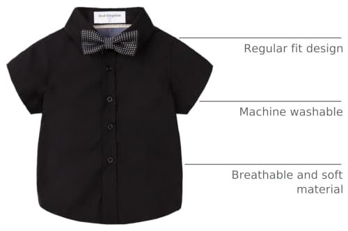 Image of Mud Kingdom Little Boys Dress Shirts Short Sleeve Cute Summer