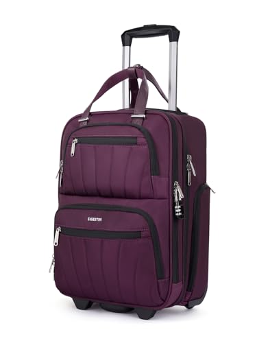 FIGESTIN 16-inch Underseat Softside Luggage with Wheels