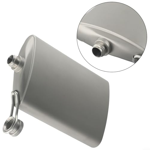 Bouteille à liqueur en acier inoxydable 260ml avec bouchon silicone étanche