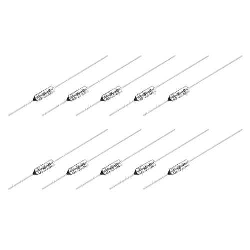 QUARKZMAN 10 Piezas Fusible Térmico de Temperatura de Metal RY84 84°C 183,2°F 10 A 250 V Fusible Térmico de Corte para Electrodoméstico Industrial Eléctrico