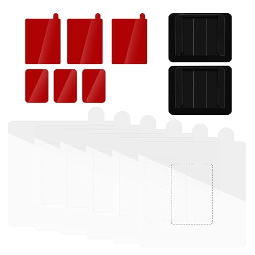 Miofive Windshield Electrostatic Films & Adhesive Sticky Tapes for S1 Series | 2 x Dash Cam Mounts | 3 x Spare (Front) | 3 x Spare Adhesive (Rear) | 6 x Static Stickers