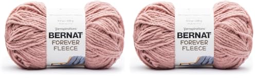 Image of Bernat Forever Fleece Yarn, 2 Pack, Rose Hip