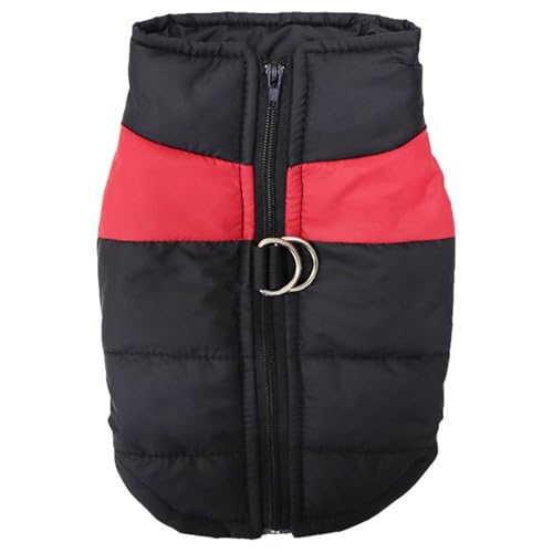 Pet Winter Coat - Thick Warm Dog Jacket, Waterproof Windproof Vest | With Leash Access Soft Insulated Cold Weather Outerwear Pup