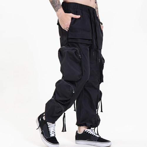 XYXIONGMAO Men's Streetwear Cargo Techwear Pants Designer Tech Wear Hip Hop Designer Mens Goth Cool Joggers Punk Pants Men4