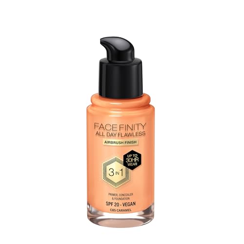 Image of Max Factor Max Factor Facefinity All Day Flawless 3 In 1 Foundation, Shade 85 caramel, Caramel, 30 ml