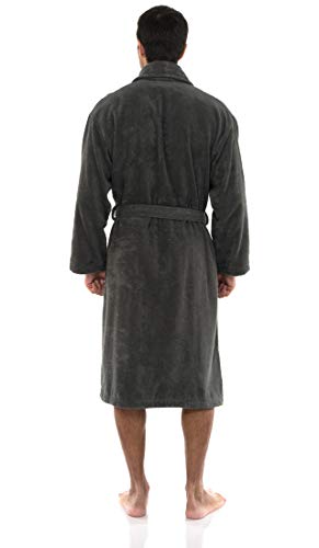 TowelSelections Men’s Bathrobe, Soft Turkish Cotton Luxury Terry Shawl Robe2
