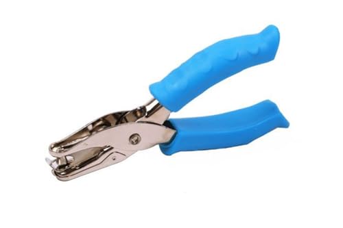 Perforatore a Pinza Singolo Foro, Bucatrice per Fare Cerchi, Perfetta da Utilizzare a Casa, in Ufficio e a Scuola (1, Blu, 6mm)