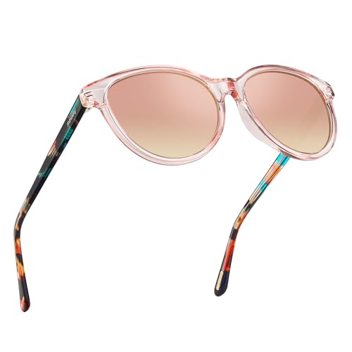 AVAWAY Fashion Sunglasses for Women Polarised UV Protection Ladies Eyewear for Photography Wandern Travelling Driving,Category 3