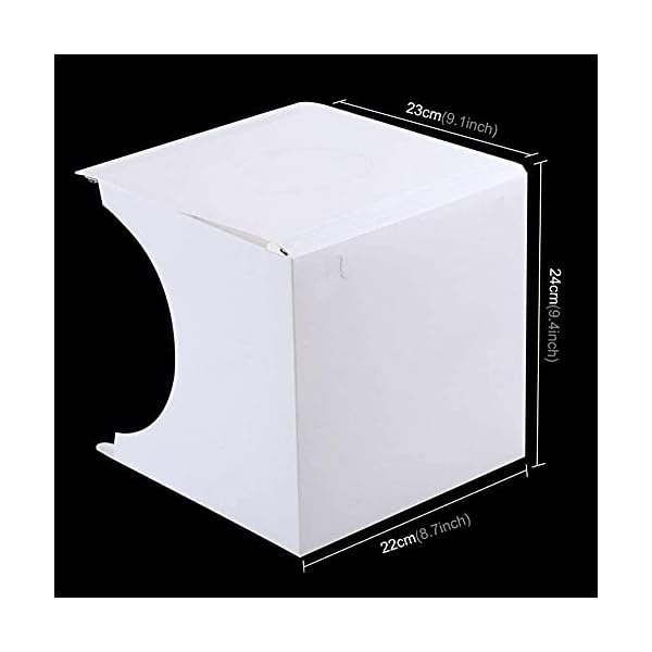XKun Fotozelt für Fotoaufnahmen, LED-Lichtzelt, Softbox, Lichtzelt (Farbe: Weiß) – Bild 3