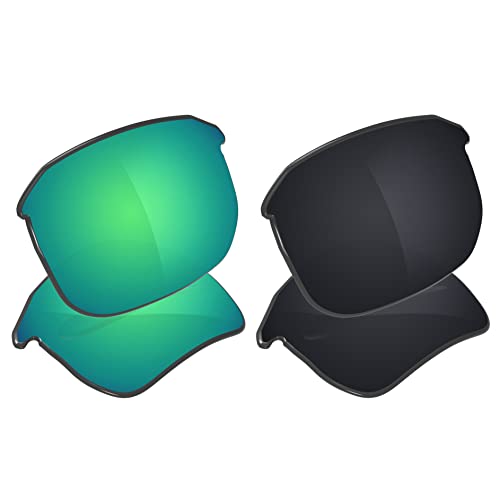 Image of Galvanic Replacement Lenses for BOSE Tempo Sunglasses - Jade + Black Polarized - Combo Pack