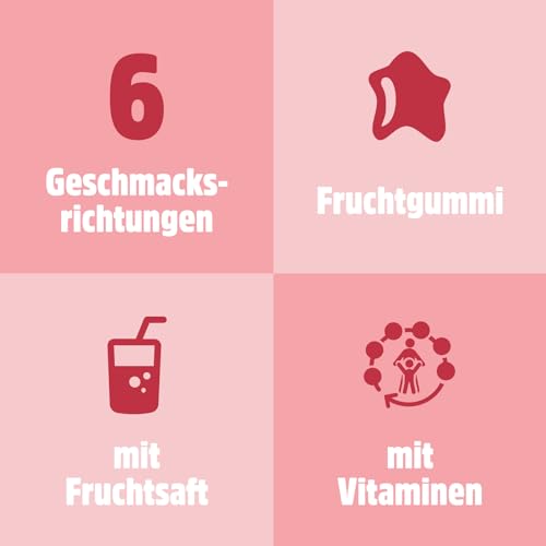 nimm2 Lachgummi Joghurt – 1 x 376g Maxi Pack – Fruchtgummi mit Fruchtsaft, Vitaminen und Joghurt