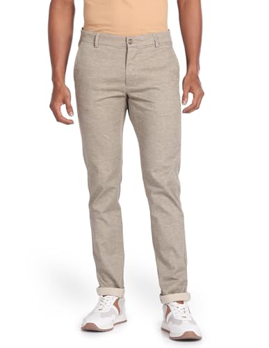 Image of Arrow Men's Mid Rise Slim Pants