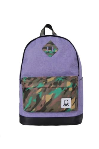 Sırt Çantası, Okul, 40 X 29 X 11 Cm, Mor Kamuflaj, Unisex, Orta