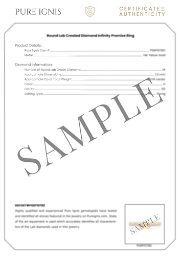 Lab Grown Diamond Infinity Promise Ring Size- 3 to 14 in 14k Solid Gold/Silver | April Birthstone, Wedding, Birthday, Christmas Jewelry Gift For Women, Wife, Girlfriend, Mother4