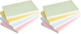 Amazon Basics Karteikarten, liniert, A6, 200 Stück, Verschiedene Neonfarben (Packung mit 2)
