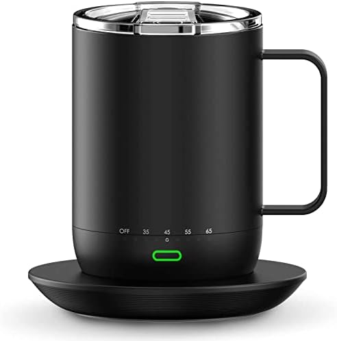 vsitoo S3pro Temperature Control Smart Mug 2 with Lid, Self Heating Coffee Mug 14 oz, 90 Min Battery Life - APP & Manual Controlled Heated Coffee Mug - Improved Design - Gifts for Coffee Lovers