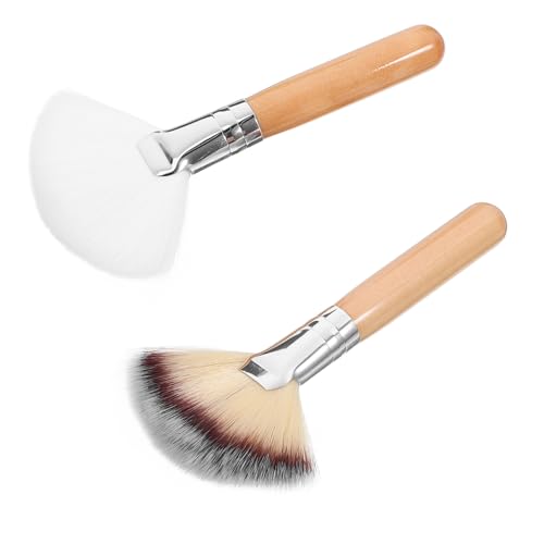 WOONEKY Professional Makeup Set 1 Powder and Setting Brush Large for Cheekbones Soft Nylon Hair No Shedding for Women