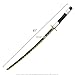 Munetoshi 38” Munetoshi Dull Steel LARP Cosplay Anime Sanemi Shinazugawa Demon Sword Scabbard Costumes