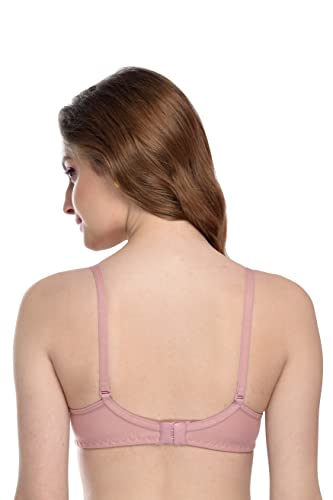 MiEstilo Women's Cotton Blend Lightly Padded Wirefree T-Shirt Bra Combo