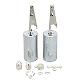 Racalo Kumi Weight with Gator Clip - Two Pack of Kumi Weights - Makes Braiding Kumihimo Braids Easier - Weighs Your Braid Down as You Work - Complete with a Silver Bracelet Clasp