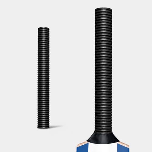 Image of Professional Cricket Bat Handle Semi Coil Grips with Better Shock Absorption | Cricket Accessories Bat Handle Grips, Pack of 1 (Black)