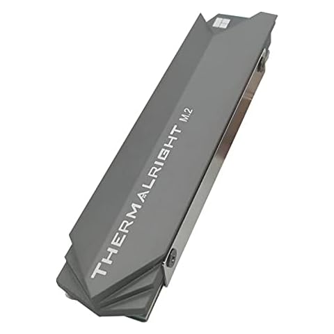 SWECENT Thermalright M.2 Heatsink Cooler 22110 PS5 SSD Solid State Hard Drive Heat Sink Aluminum Heat Sink with Silicone Thermal Pad-22110(10°C - 20°C cooling effect) Cover