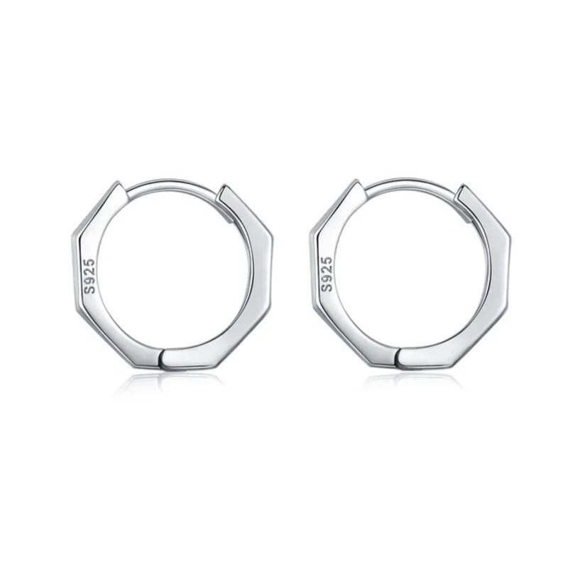 Image of SALTY ALPHA Anti Tarnish Classic Earrings for Men | Ear Hoop for Man | Stylish Fashion Jewellery Accessories for Boys | Minimal Jewelry | Ideal for Gifting | Gift for Diwali, Christmas, Marriage, Birthday