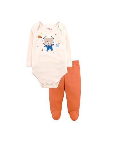 Reviews de Conjuntos para Bebé - 5 favoritos. 41 Baby Creysi Set de Pañalero con Pantalón con Diseño Astronauta, Unisex Bebé, 0 Meses, Amarillo