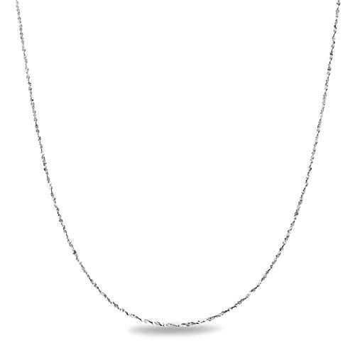 925 Sterling Silver 14-24 Inch Adjustable Chain Necklace for Women Made in Italy2