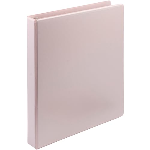 Image of Samsill Plant-Based 1 Inch Durable D-Ring, View Binder, Eco-Friendly, USDA Certified Biobased, Single, Light Pink