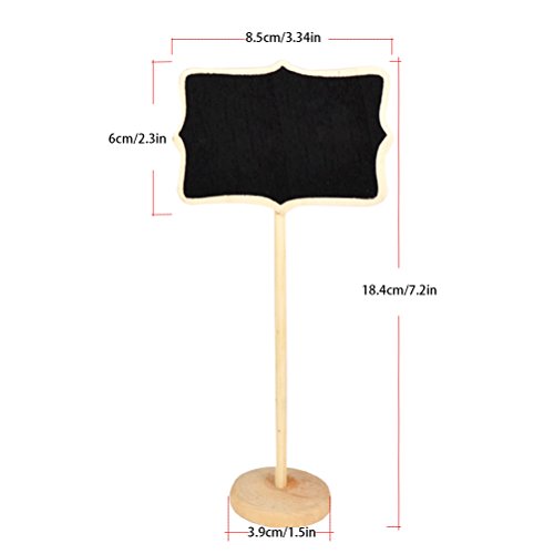 SusuTOP set da 10 Irregolare in legno Mini lavagna...