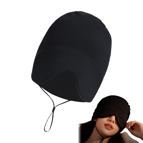 Dormilón | Elástico Cálido A Prueba De Viento,Gorro Para Dormir Nocturno Con Cubierta Para Los Ojos: Para Hombres Y Mujeres, Adultos Y Personas Mayores, Relajación, Meditación, Siesta, Viaje, Dormitor