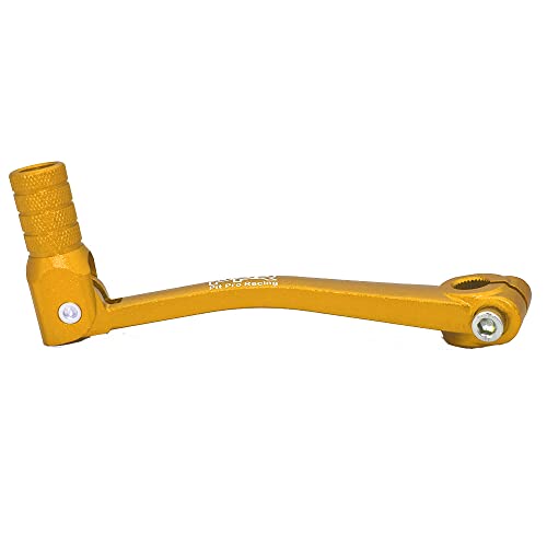 Image of CNC Aluminum Motorcycle Gear Shifter Lever, Foldable Gear Shift Lever Fits for 50cc 110cc 250cc Dirt Pit Monkey Bike Motorcycle ATV Quad Accessories Parts (Golden)