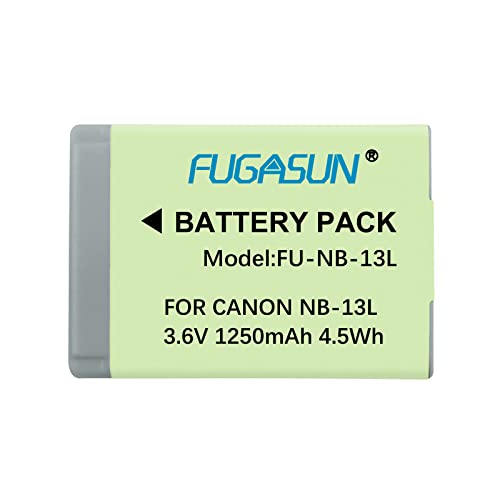 1 Piezas 1250 mAh NB-13L NB13L Batería para Canon G5X / G5X Mark II / G7X / G7X Mark II / G7 X Mark...