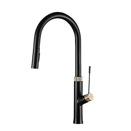 DRFGNF Grifos de Cocina Grifos de Cocina Grifo de Cocina de latón con rociador extraíble Grifo Mezclador Monomando para Fregadero de Cocina Grifo de Cocina extraíble Grifo de llenado de ollas Grifo