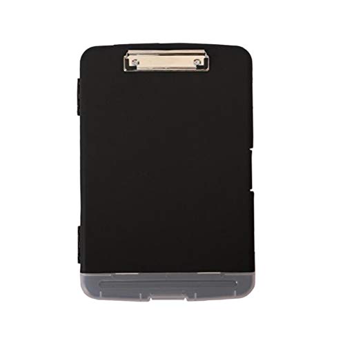Boîte de rangement étanche pour le bureau et l'école avec support rigide noir