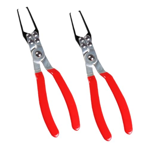 SOLUSTRE 2 Pezzi Pinza Fusibili in Acciaio Vanadio Estrattore Relè Auto Ergonomico per Rimozione Rapida Fusibili e Disconnessione Elettrica Strumento Riparazione Automobilistica Resistente